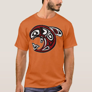 Camiseta Orca Northwest Coast Native American Tótem Killer