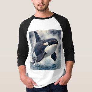Camiseta Orca olas tormentosas