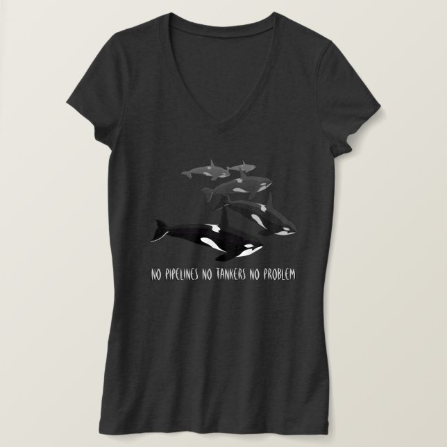 Camiseta Orca personalizada para mujeres (Anverso del diseño)
