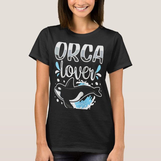 Camiseta Orca Protect Orcas Whale Sea Raglan (Anverso)