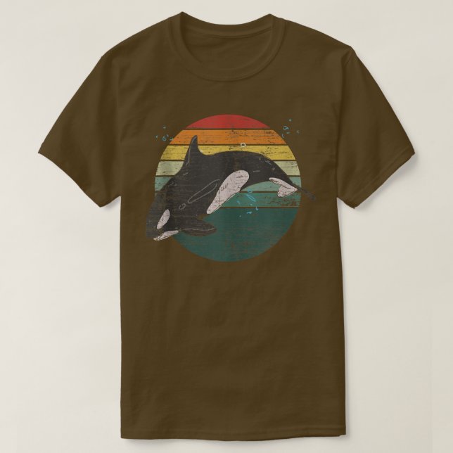 Camiseta Orca retro 2312  (Diseño del anverso)