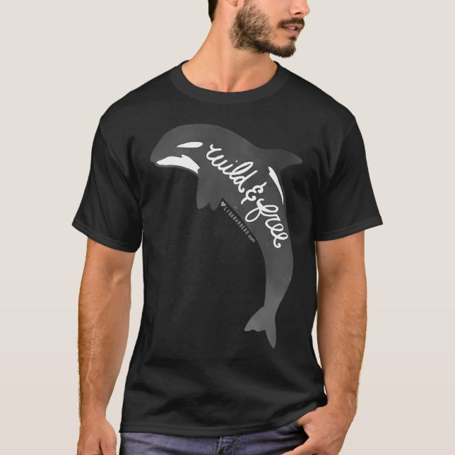 Camiseta Orca Salvaje y Libre (Anverso)