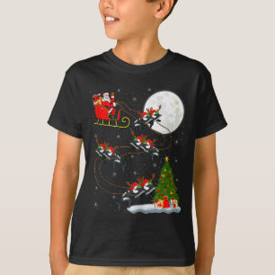 Camiseta Orca Santa Trineo Volador Divertido Mágico Navidad