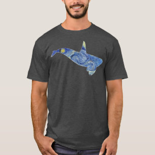 Camiseta Orca Van Gogh Starry Night Art Van Gogh Pintura W