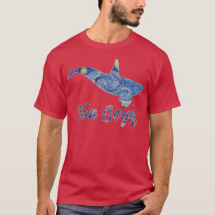 Camiseta Orca Van Gogh Starry Night Art Van Gogh Pintura W