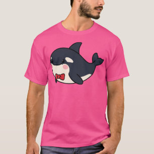 Camiseta Orca Whale Kawaii Bow Tie Zoo Day Viaje niños Chic