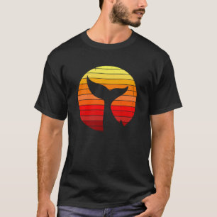 Camiseta Orca Whale Tail Sunset Style Silhouette