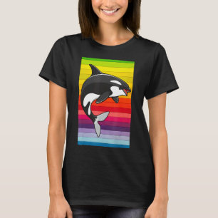 Camiseta Orca Whale Vintage Retro de los años 80