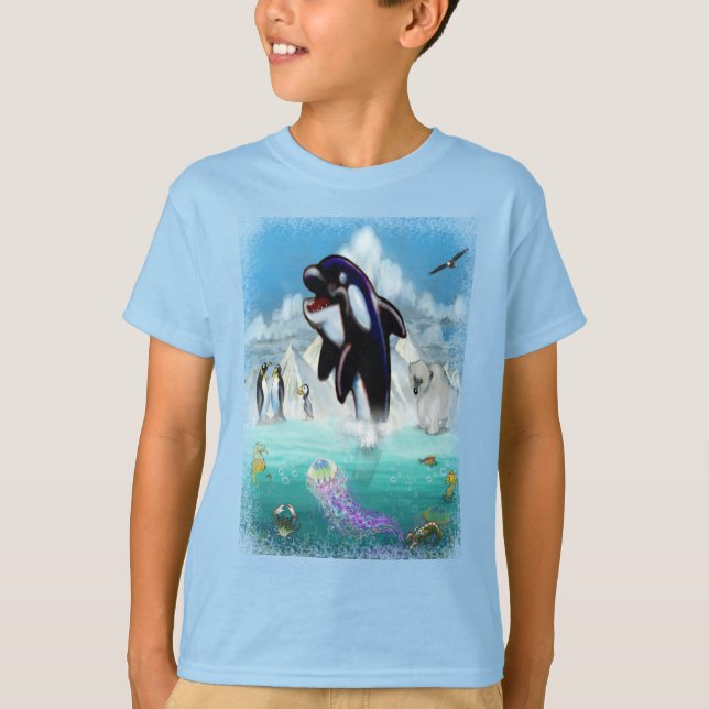 Camiseta Orca y amigos (Anverso)