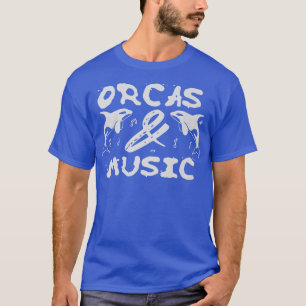 Camiseta Orcas and Music Notes Musician Clef Whale 