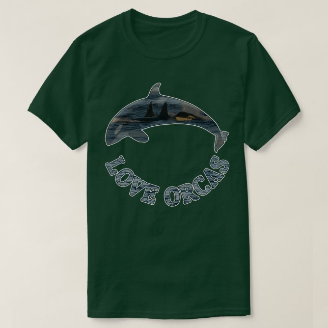 Camiseta Orcas de amor 1 (Diseño del anverso)