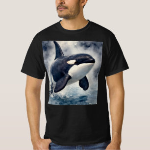 Camiseta Orcas olas tormentosas