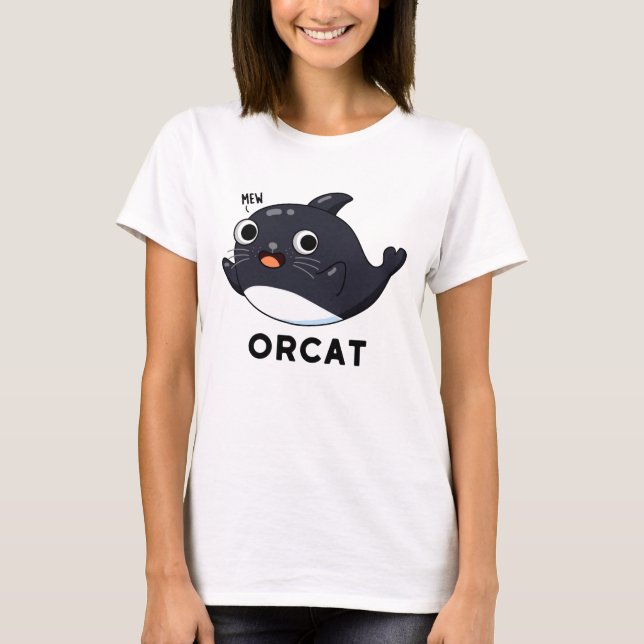 Camiseta Orcat Funny Cat Orca Pun (Anverso)