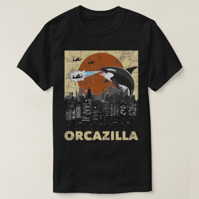 Camiseta Orcazilla - Whale Lover Ocean Marine Biólogo Wha (Diseño del anverso)