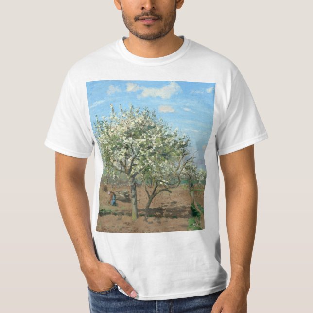 Camiseta Orchard en Bloom, Louveciennes Camille Pissarro (Anverso)