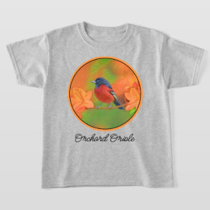 Camiseta Orchard Oriole Songbird Pintura original de aves