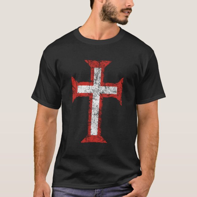 Camiseta Orden De Cristo Cruzado Templario-Cristiano-Portug (Anverso)