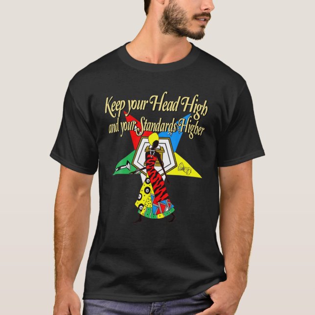 Camiseta Orden De La Estrella Oriental OES Mantenga Su Cabe (Anverso)