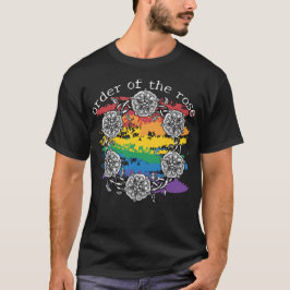 Camiseta Orden de la Rosa en grabado en madera