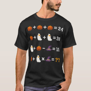 Camiseta Orden de las operaciones Halloween Prueba Math Mat