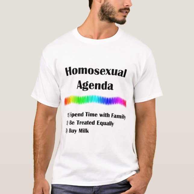 Camiseta Orden del día homosexual (Anverso)