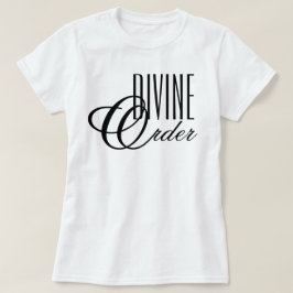 Camiseta "Orden Divino" estética chic minimalista de los 90