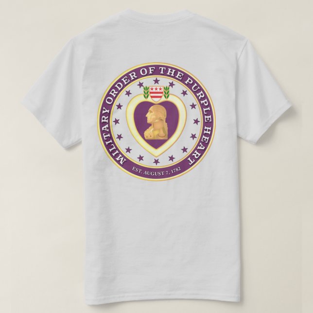Camiseta Orden Militar del Corazón Púrpura 2 (Reverso del diseño)