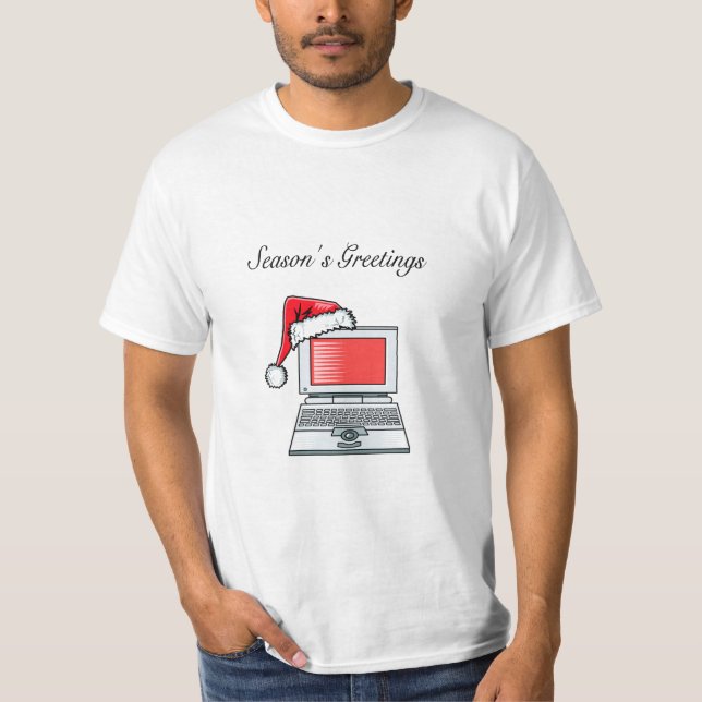 Camiseta Ordenador del navidad (Anverso)