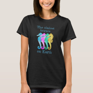 Camiseta Ordenador portátil de caballitos de mar náuticos