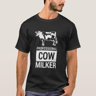 Camiseta Ordeñador Profesional De Vacas Granjero Lechero Va