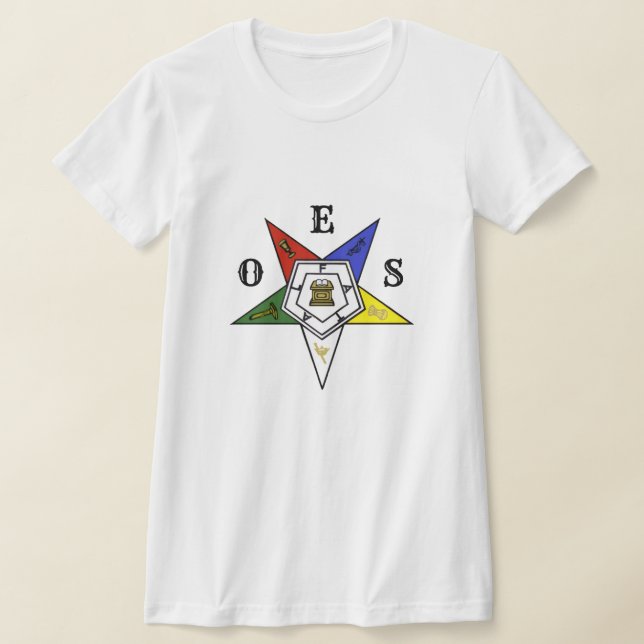 Camiseta Order of the Eastern Star Emblem of the Order (Distribución)