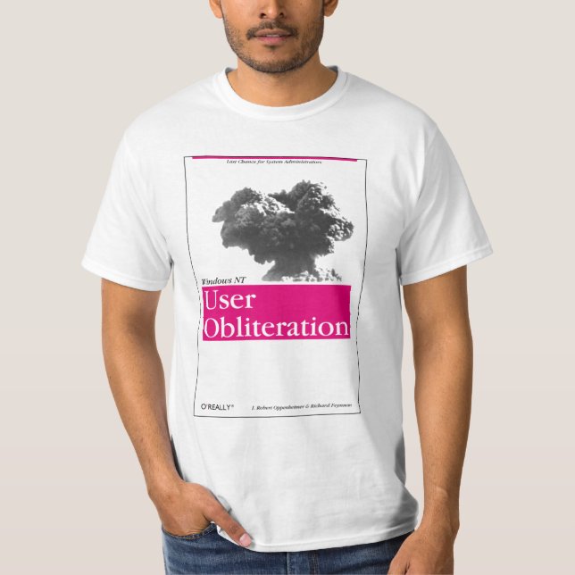 Camiseta O'Really - borradura del usuario de Windows NT (Anverso)