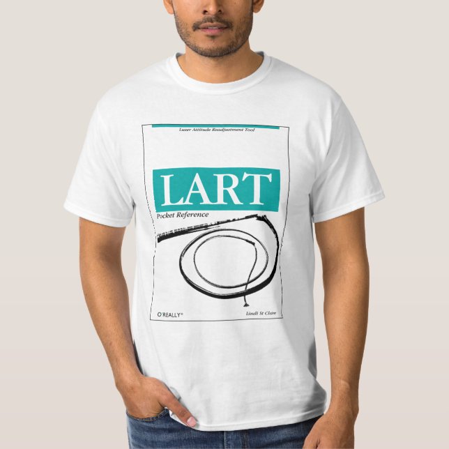 Camiseta O'Really - referencia del bolsillo de LART (Anverso)