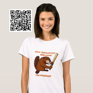 Camiseta Oregon Beaver da la bienvenida a californianos