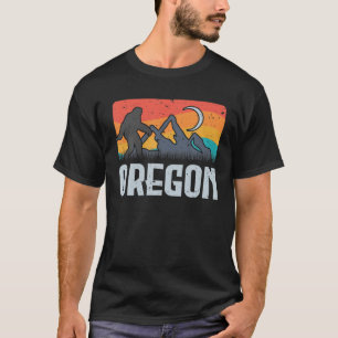 Camiseta Oregon Bigfoot Sasquatch Montañas Retro Senderismo