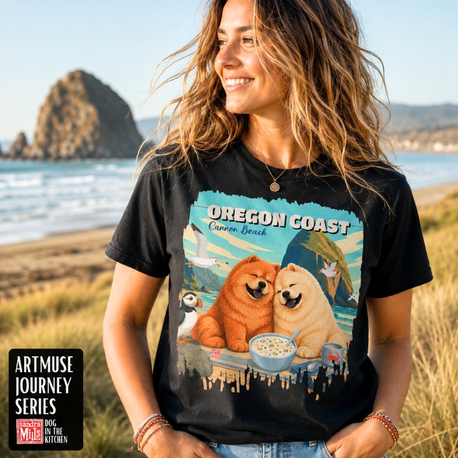 Camiseta OREGON • Cannon Beach Chow (Subido por el creador)