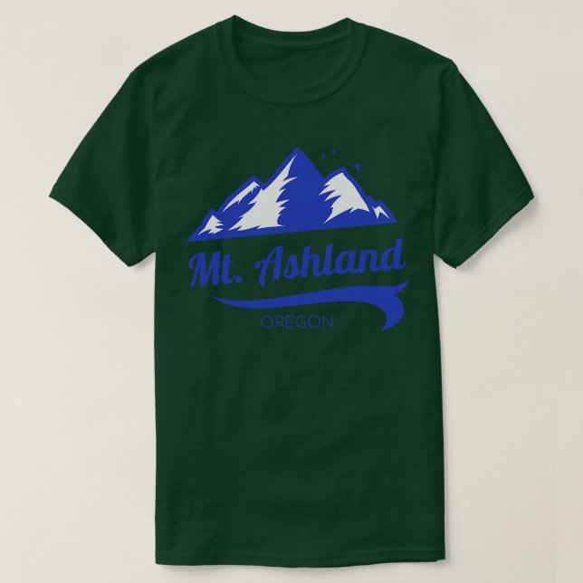 Camiseta Oregón de esquí del monte Ashland 1 (Diseño del anverso)