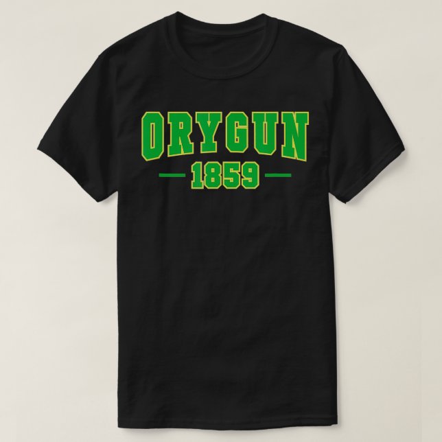 Camiseta Oregón desde 1859 los amantes de Oregón proclamaro (Diseño del anverso)