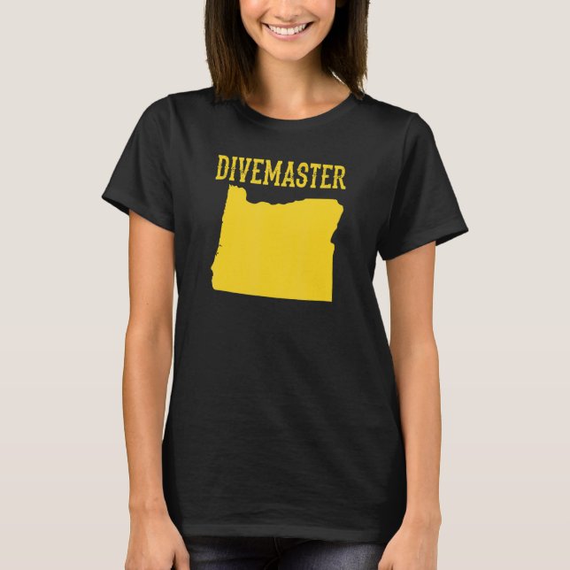 Camiseta Oregon Divemaster Instructor de buceo Dive Fla (Anverso)