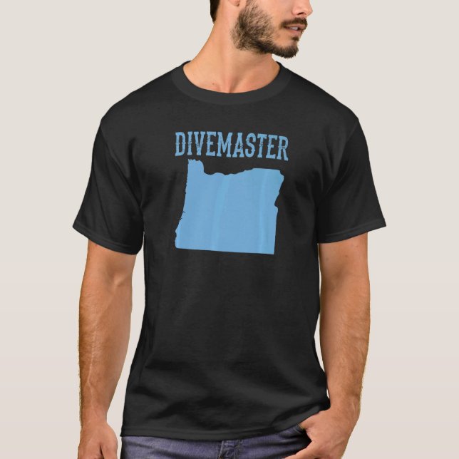 Camiseta Oregon Divemaster Scuba Instructor De Buceo Dive F (Anverso)