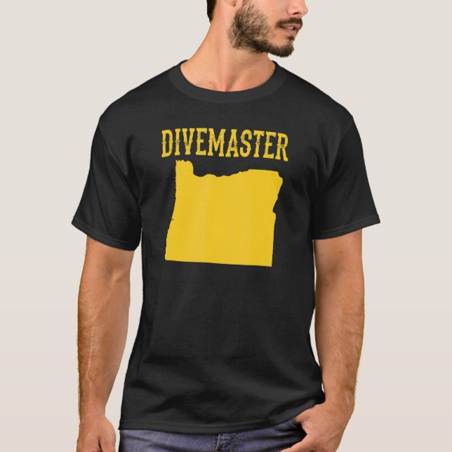 Camiseta Oregon Divemaster Scuba Instructor De Buceo Dive F (Anverso)