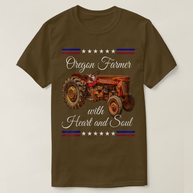 Camiseta Oregon Farmer Retro (Diseño del anverso)
