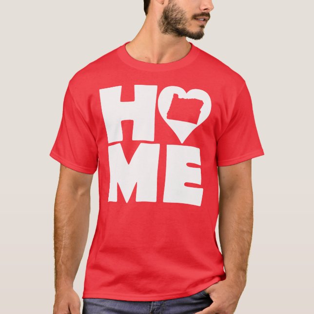 Camiseta Oregon Home Heart State Tees (Anverso)