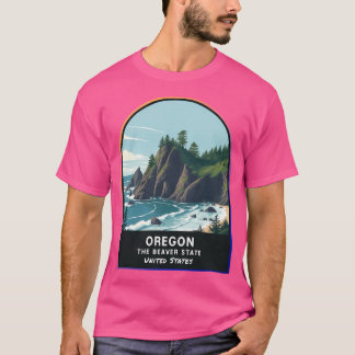 Camiseta Oregon (O) Estado De Los Estados Unidos De América