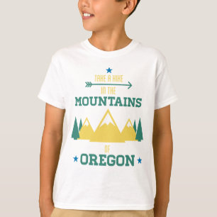 Camiseta Oregon que camina y que acampa