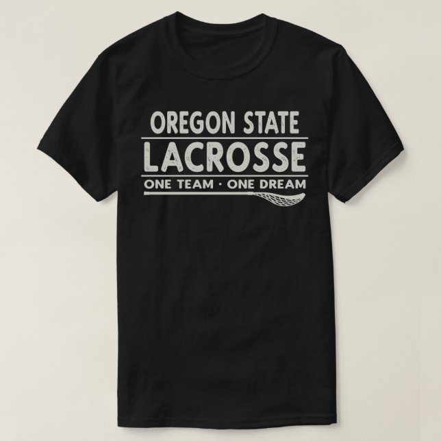 Camiseta Oregon State Lacrosse One Team One Dream (Diseño del anverso)
