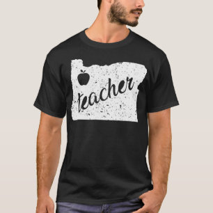 Camiseta Oregon Teacher Protesta Roja Por Ed 