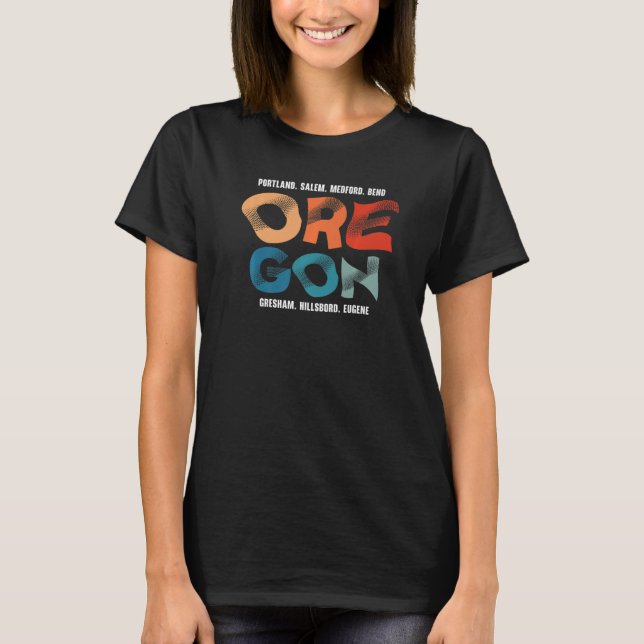 Camiseta Oregon Usa State America Viaje Salem Oregonio 1 (Anverso)