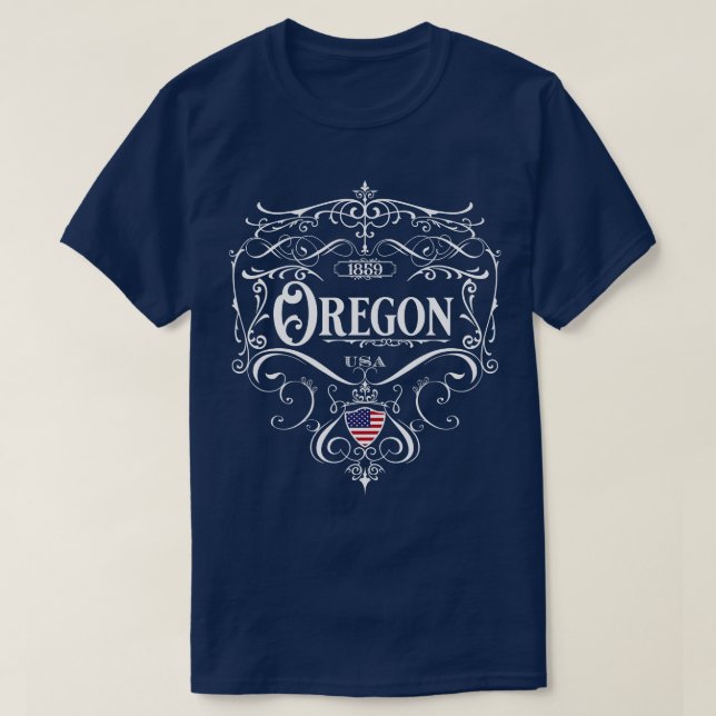 Camiseta Oregon Vintage design 1 (Diseño del anverso)