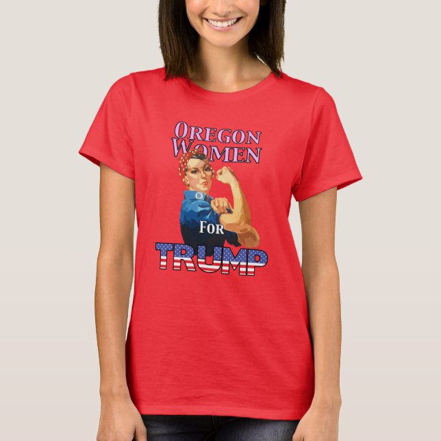 Camiseta Oregon Women For Trump T-Shirt (Anverso)